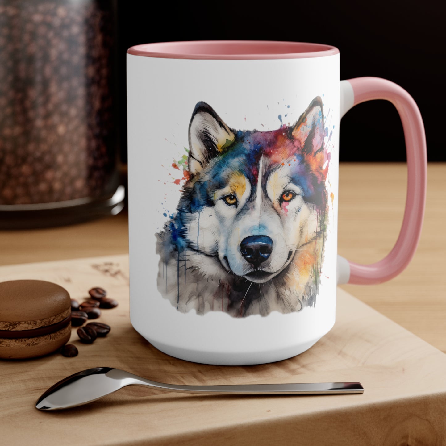 Alaskan Malamute 3 Accent Mugs