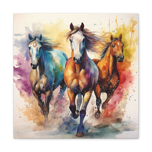 Horse Rescue 8 Canvas Gallery Wraps