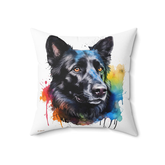 German Sheppard 22 Spun Polyester Square Pillow