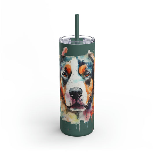 Greater Swiss Mountain Dog 2  Maars Maker Skinny Matte Tumbler, 20oz
