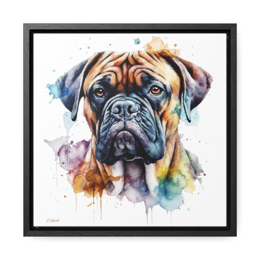 Bullmastiff 1 Gallery Canvas Wraps, Square Frame
