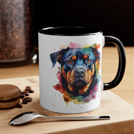 Rottweiler 1 Accent Mugs