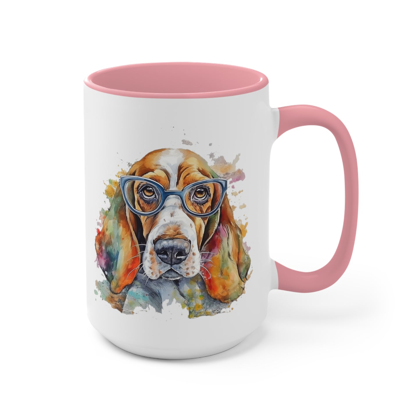Basset Hound 5 Accent Mugs