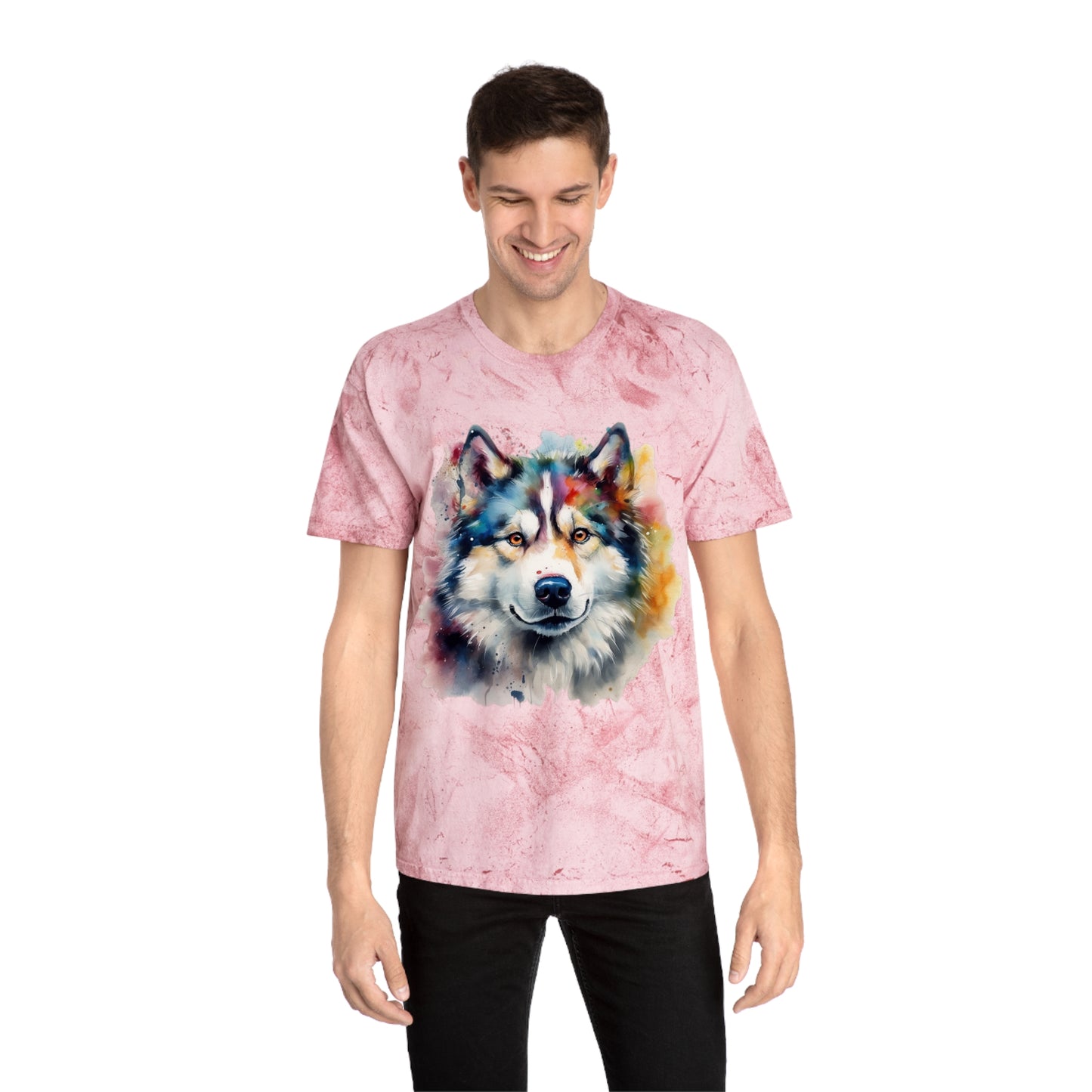Alaskan Malamute 2 Unisex Color Blast T-Shirt