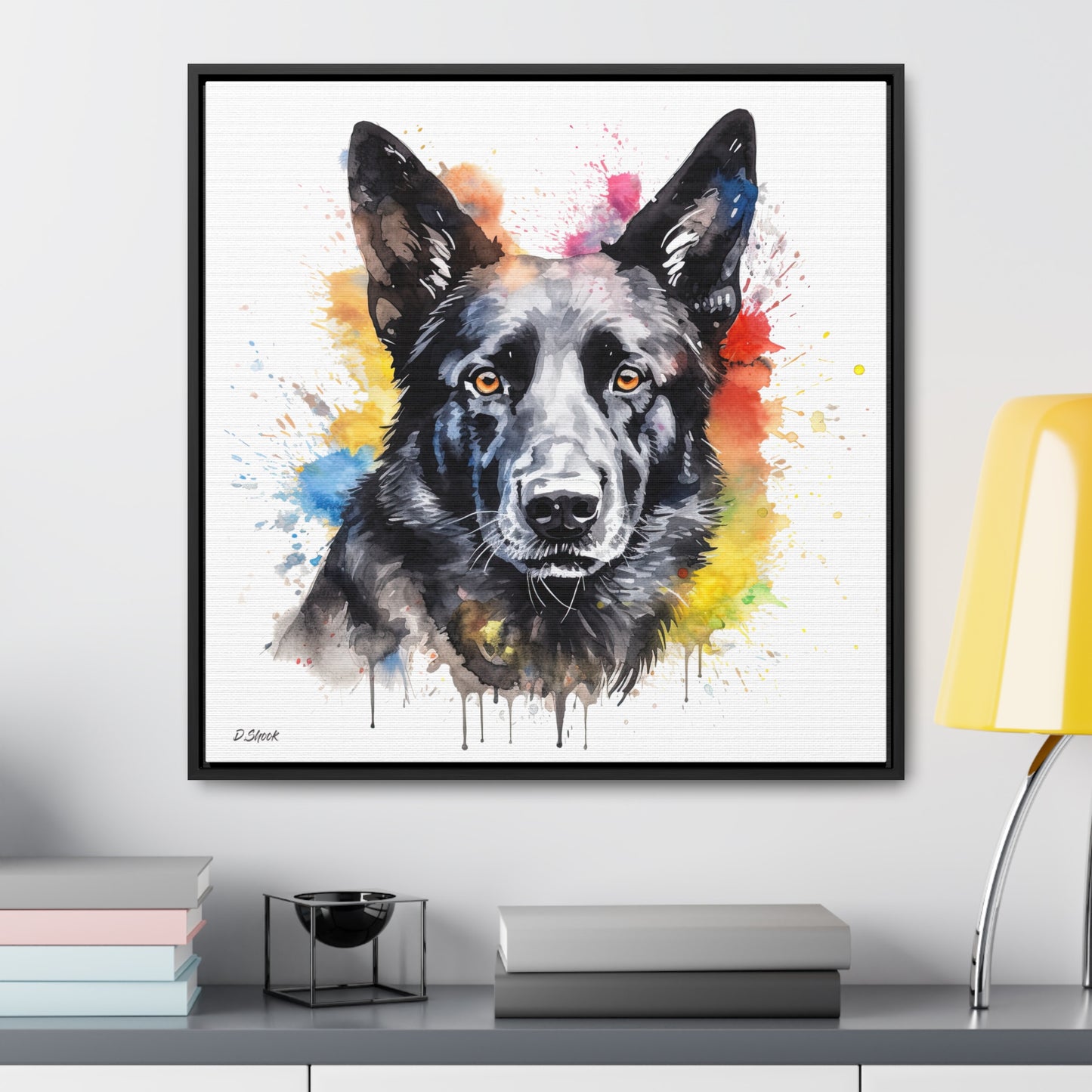 German Sheppard 21 Gallery Canvas Wraps, Square Frame
