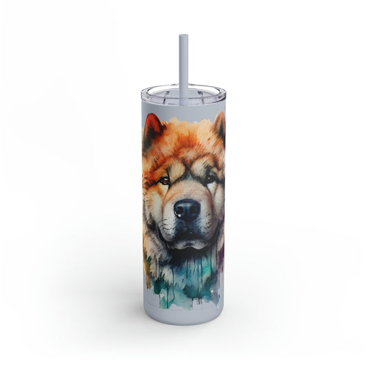 Chow Chow 3 Maars Maker Skinny Matte Tumbler, 20oz