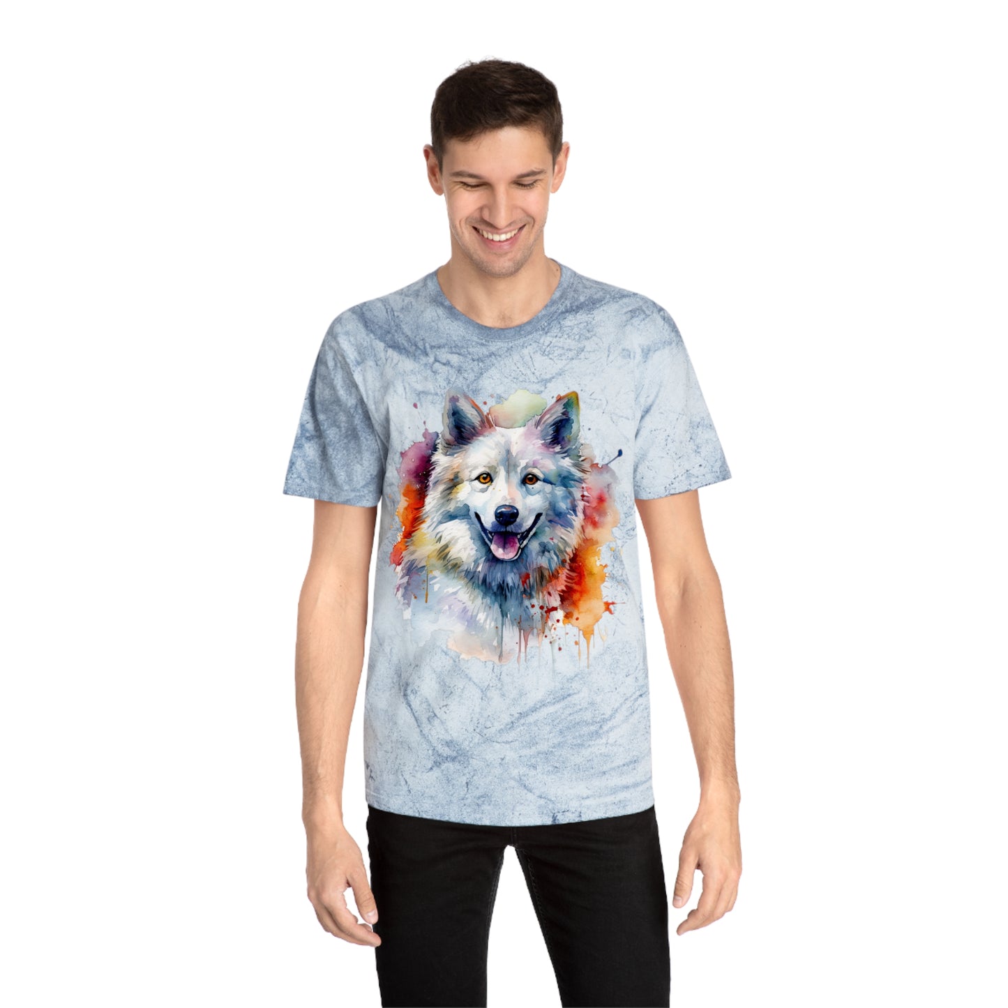 American Eskimo Dog 3 Unisex Color Blast T-Shirt