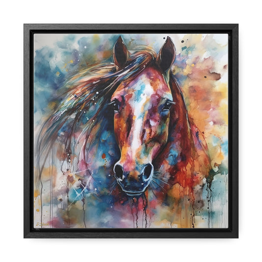 Horse Rescue 11 Gallery Canvas Wraps, Square Frame