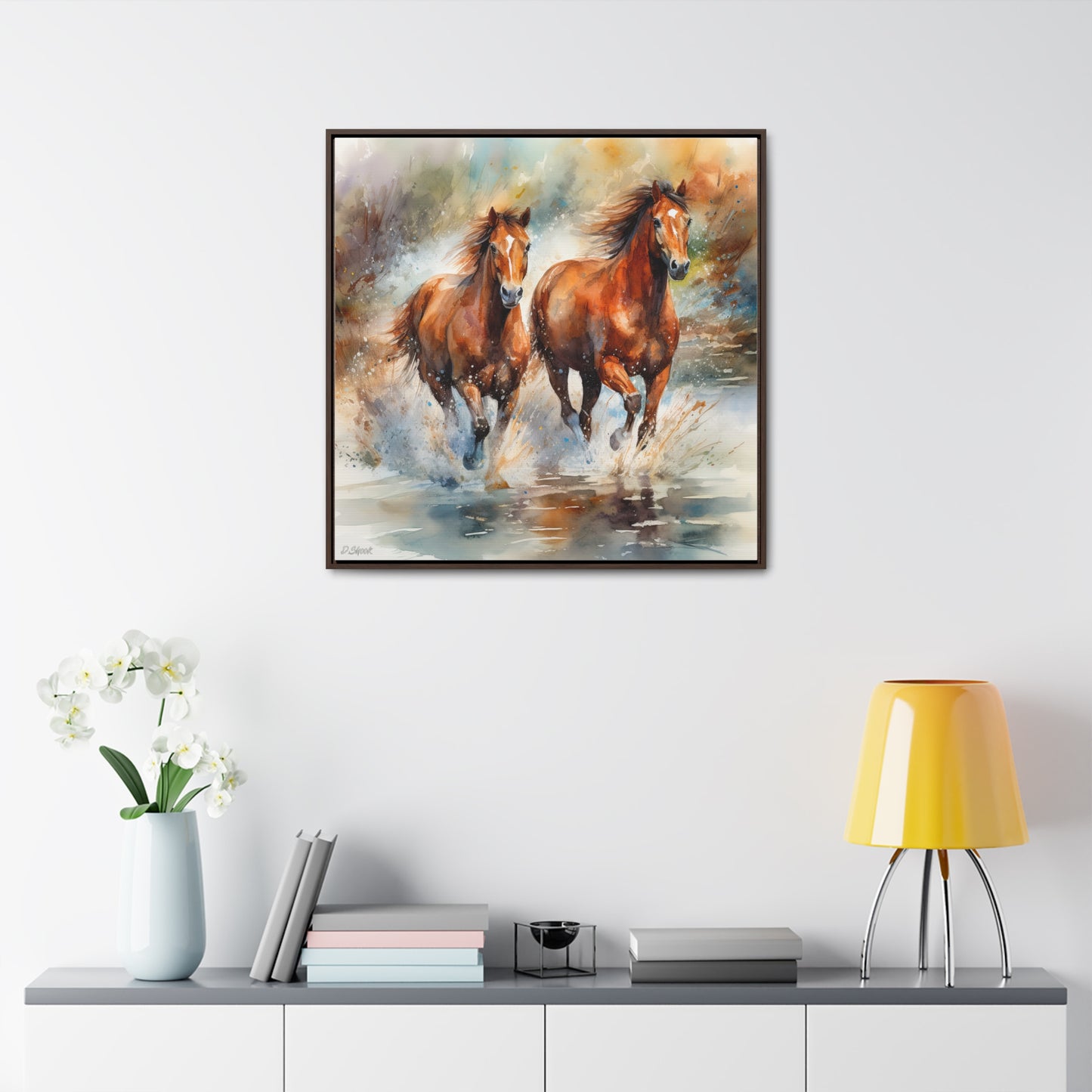Horse Rescue 17 Gallery Canvas Wraps, Square Frame