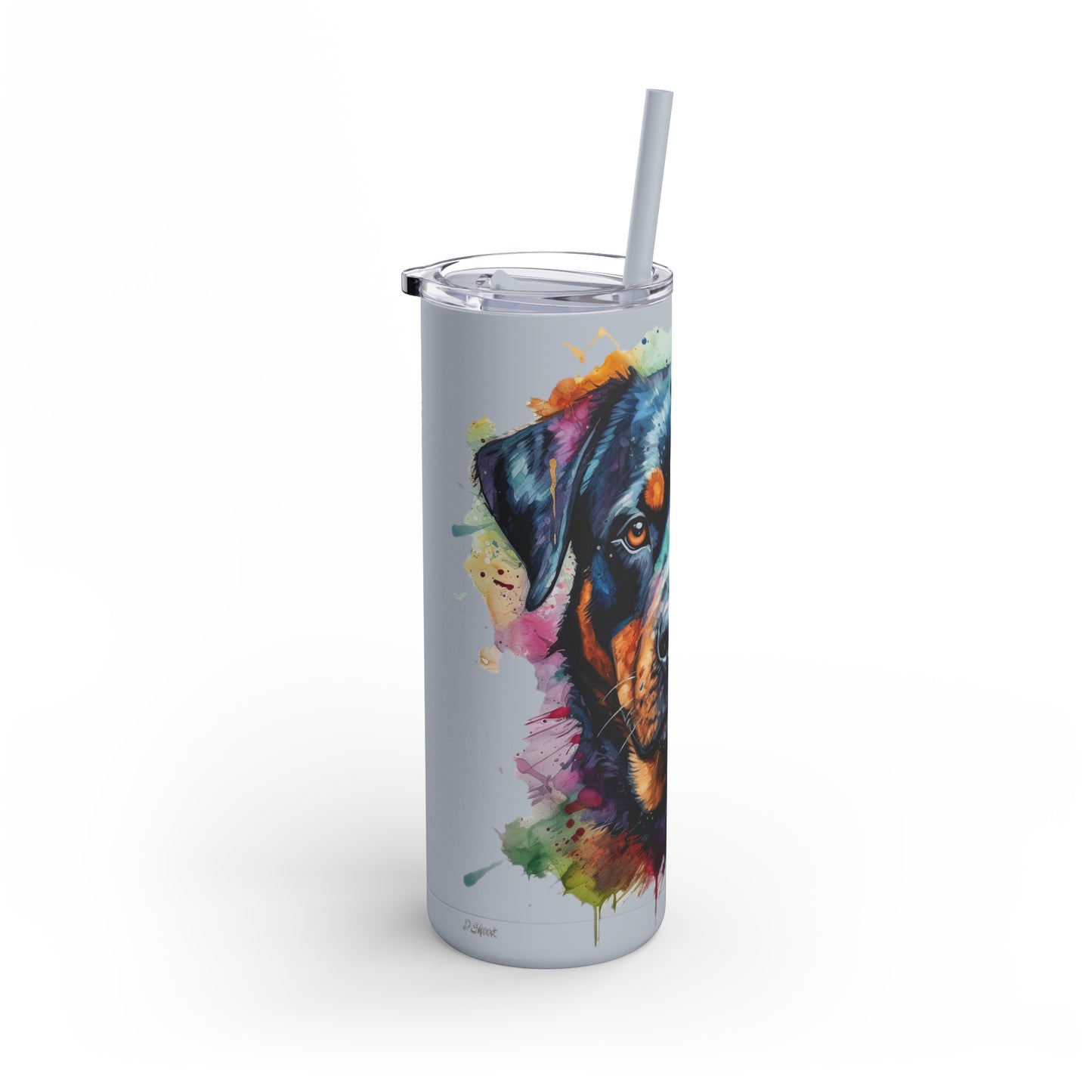 Rottweiler 2 Maars Maker Skinny Matte Tumbler, 20oz