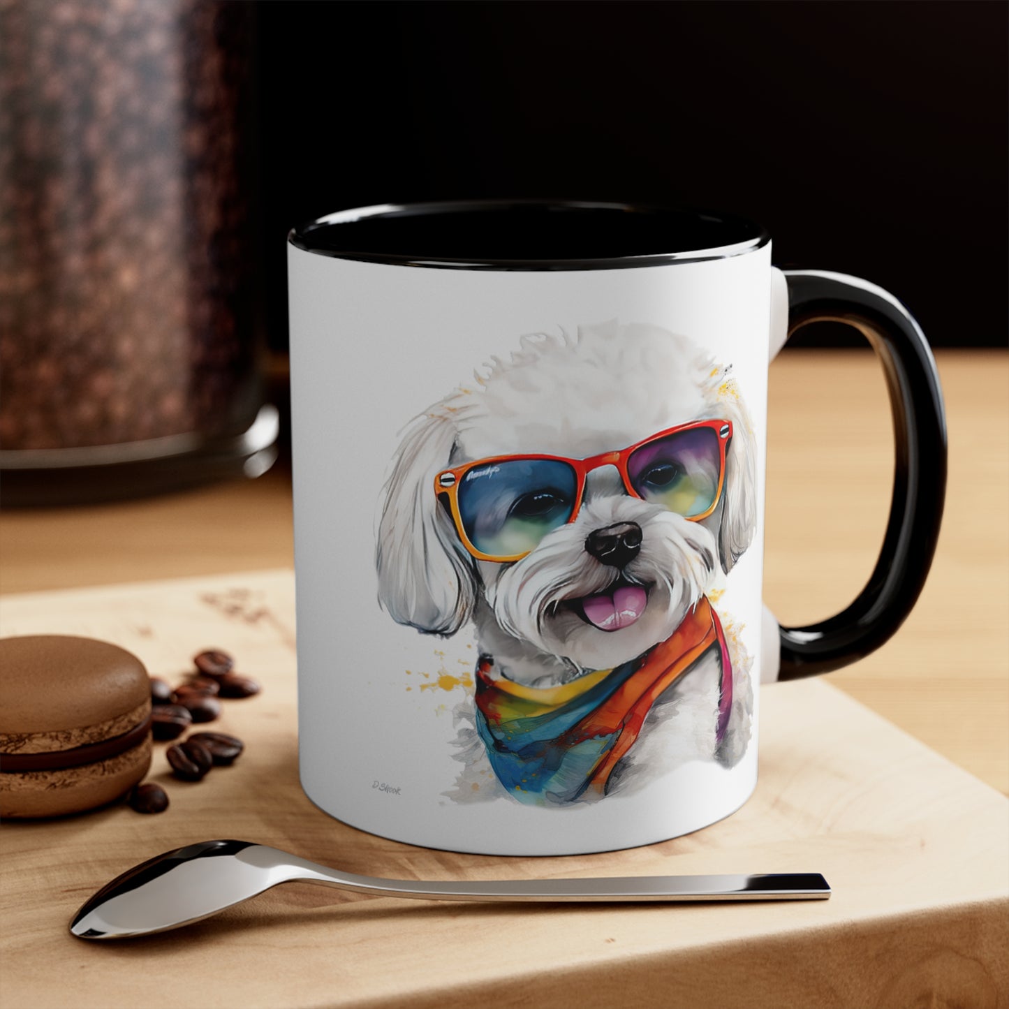 Bichon Frise 5 Accent Mugs
