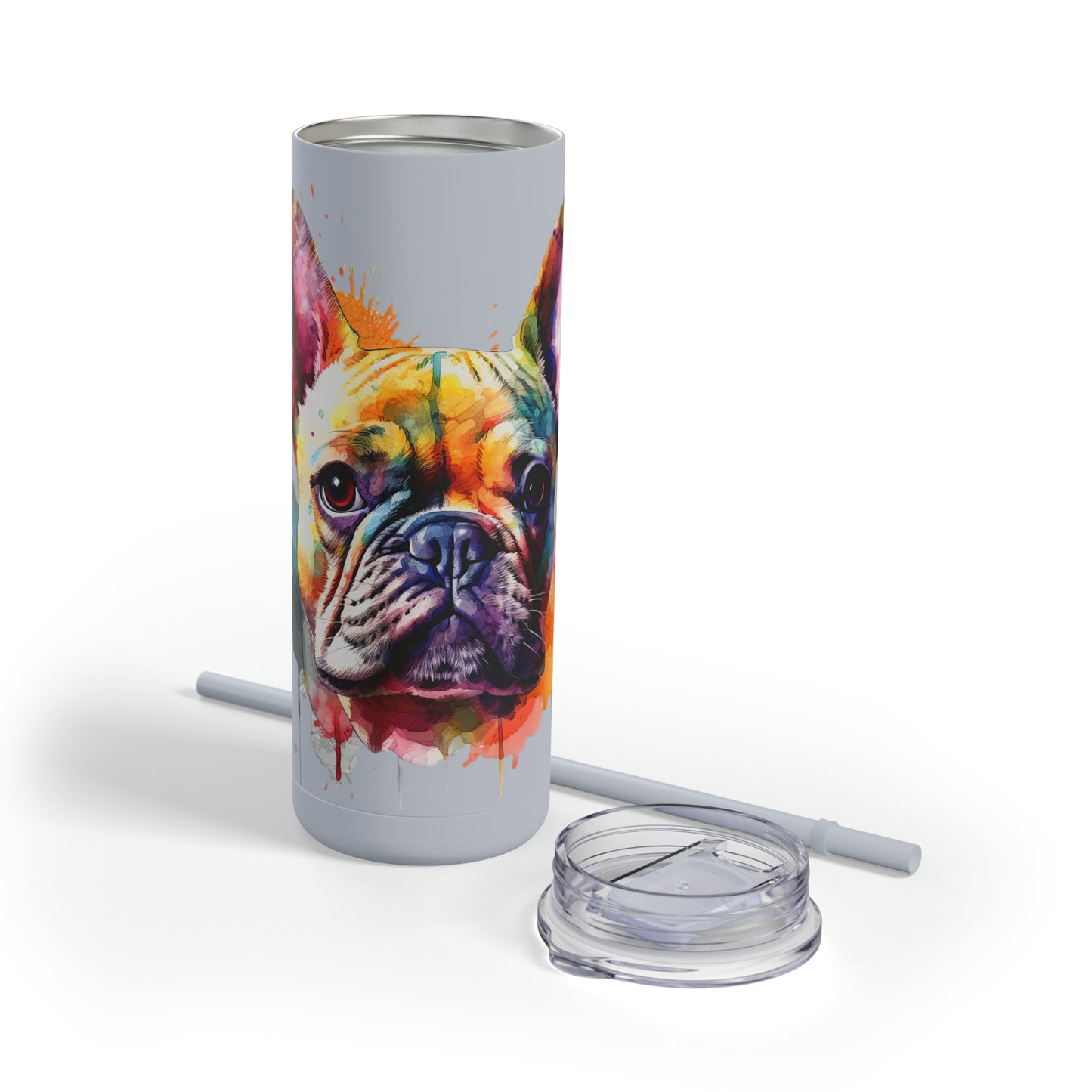 French Bulldog 6 Maars Maker Skinny Matte Tumbler, 20oz