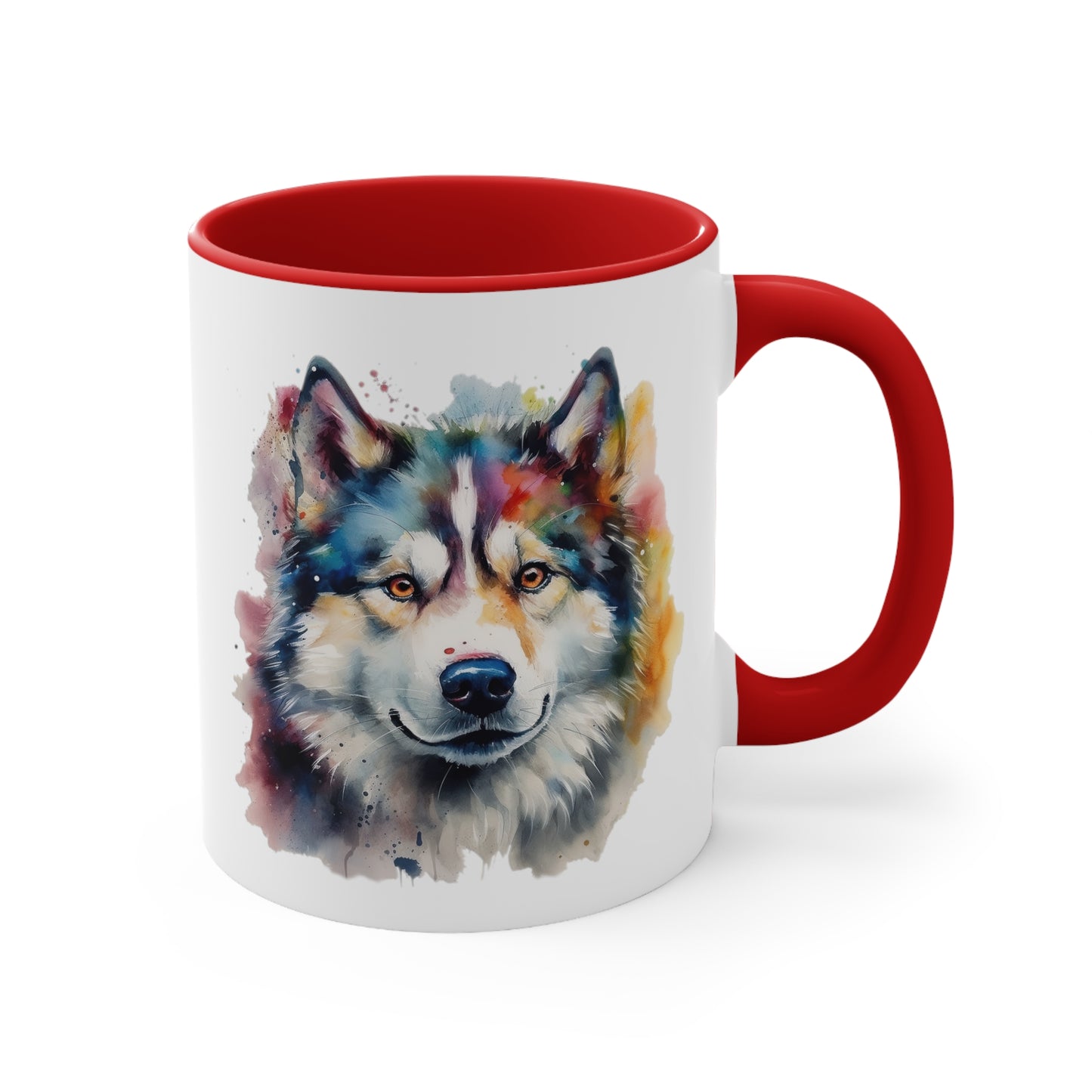 Alaskan Malamute 2 Accent Mugs