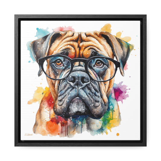 Bullmastiff 6 Gallery Canvas Wraps, Square Frame