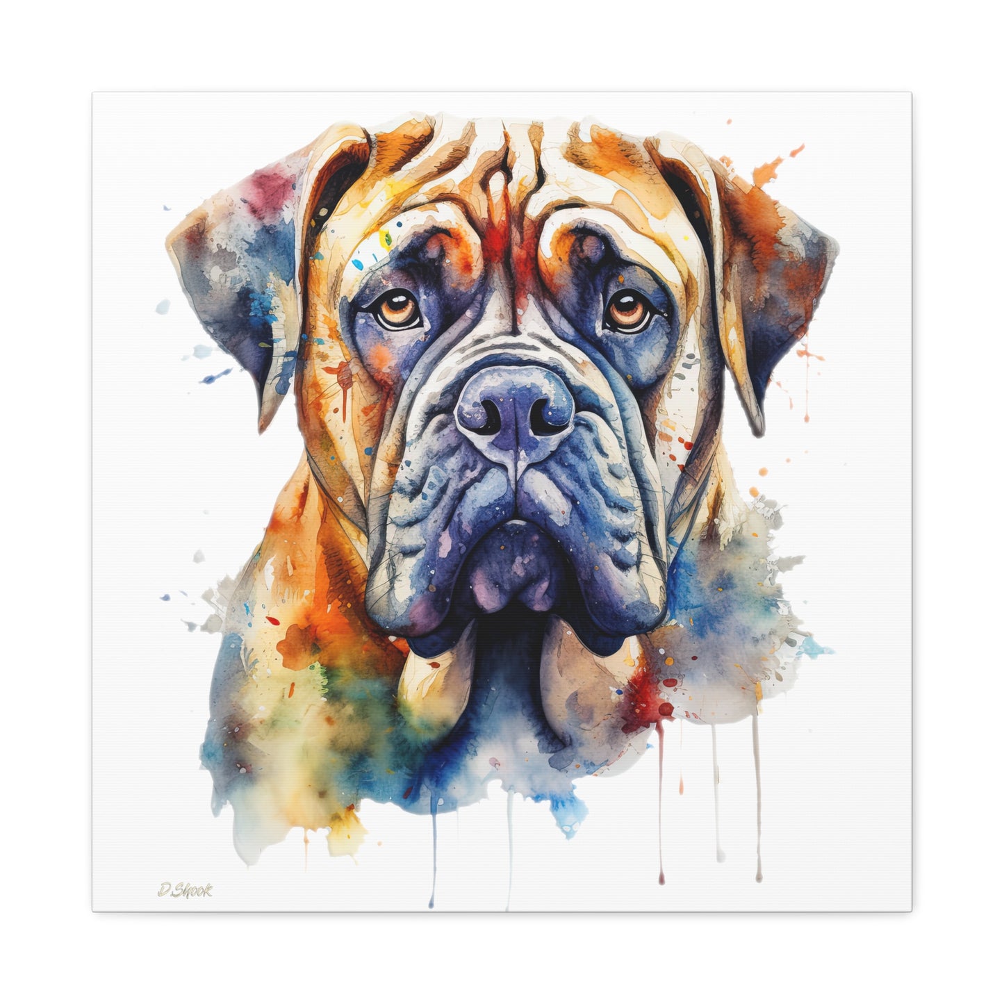Bullmastiff 3 Canvas Gallery Wraps