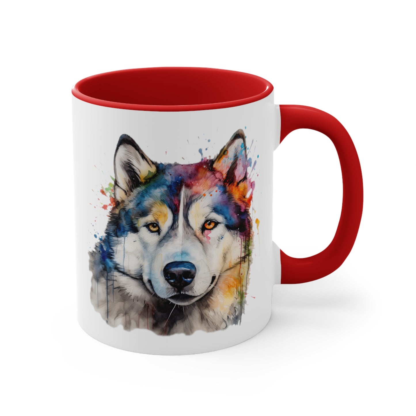 Alaskan Malamute 3 Accent Mugs