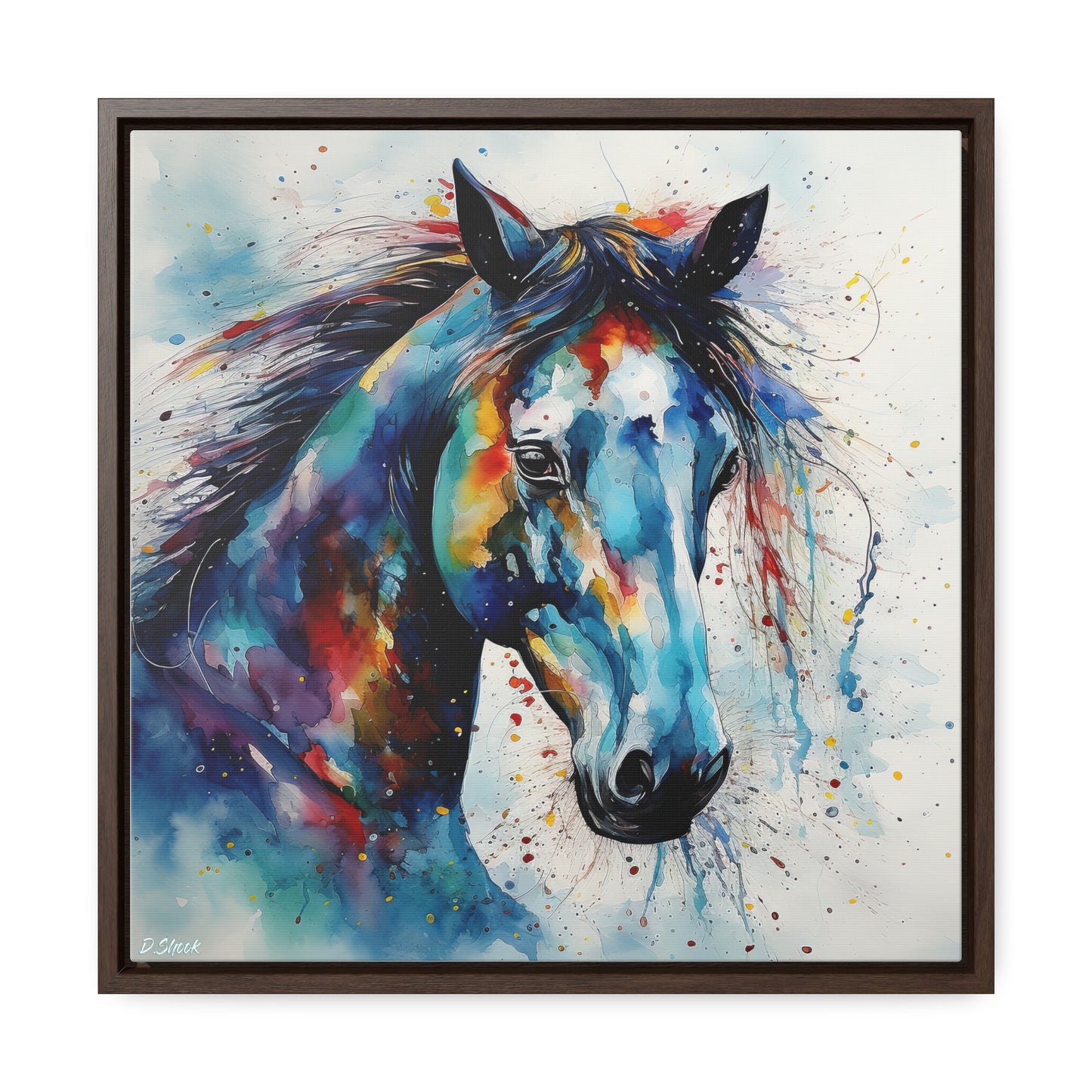 Wild Horse Gallery Canvas Wraps, Square Frame