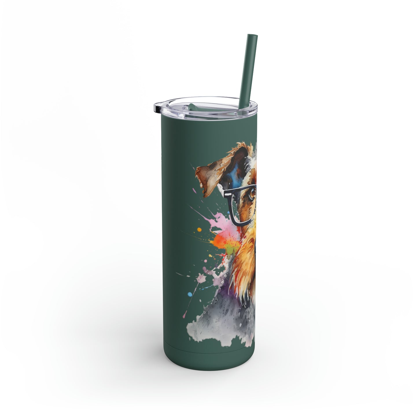 Airedale Terrier 7 Maars Maker Skinny Matte Tumbler, 20oz