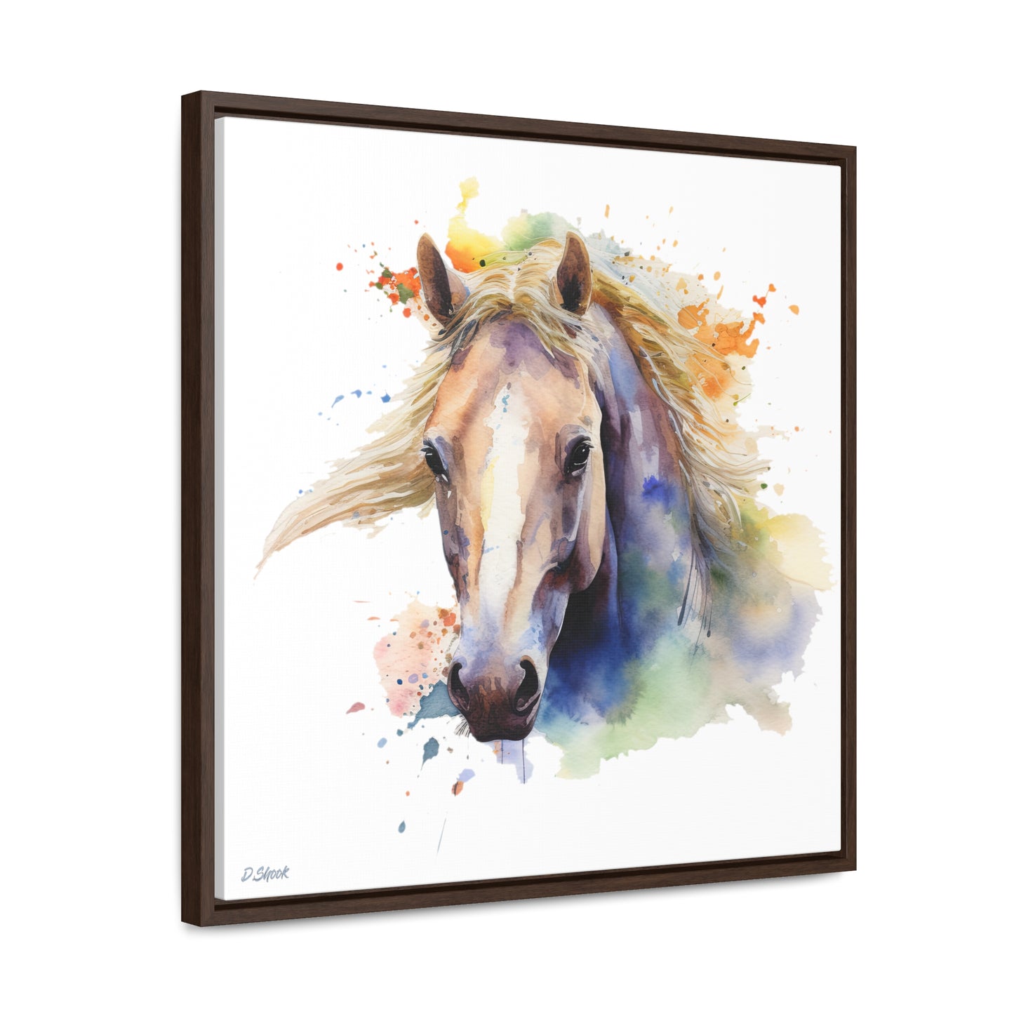 Horse Rescue 19 Gallery Canvas Wraps, Square Frame