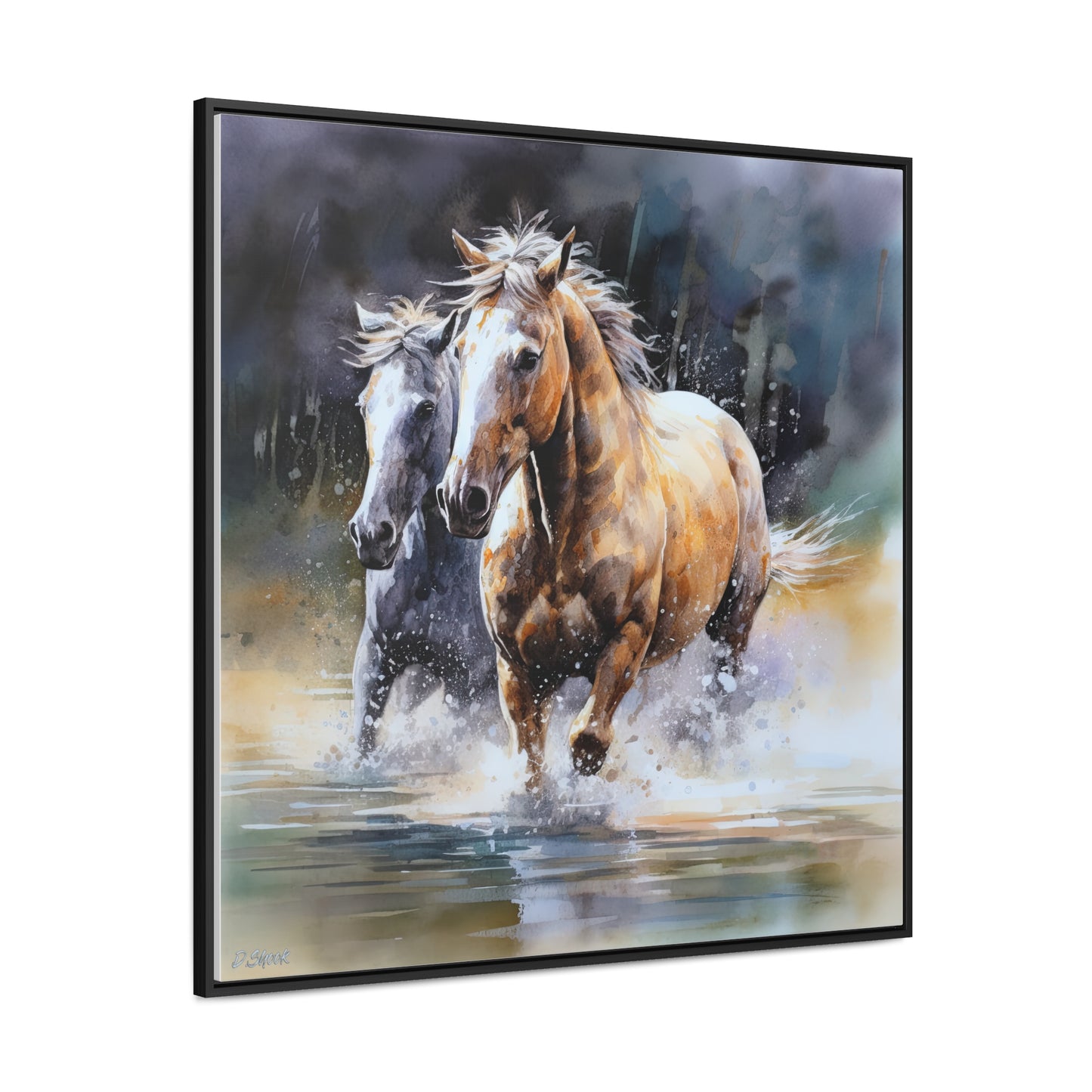 Horse Rescue 18 Gallery Canvas Wraps, Square Frame