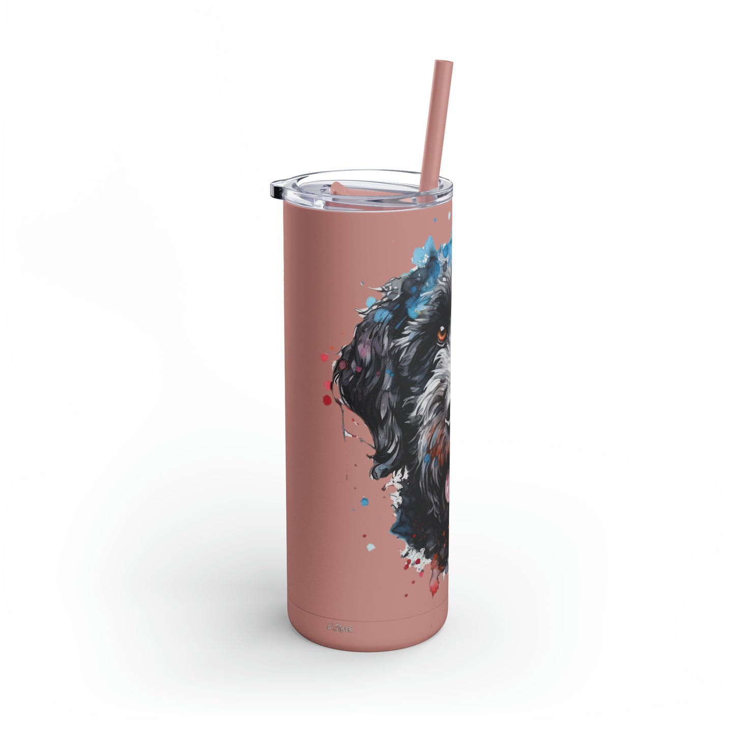 Portuguese Water Dog 4 Maars Maker Skinny Matte Tumbler, 20oz