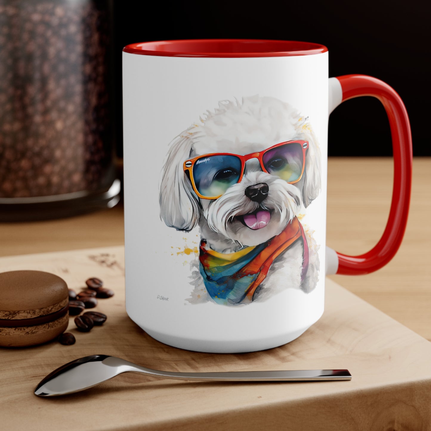 Bichon Frise 5 Accent Mugs