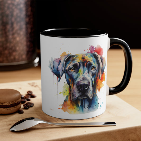 Great Dane 2 Accent Mugs