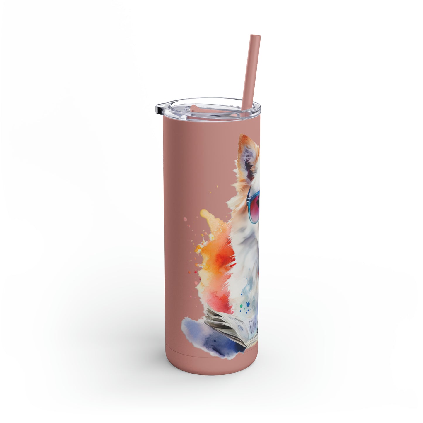 American Eskimo Dog 4 Maars Maker Skinny Matte Tumbler, 20oz