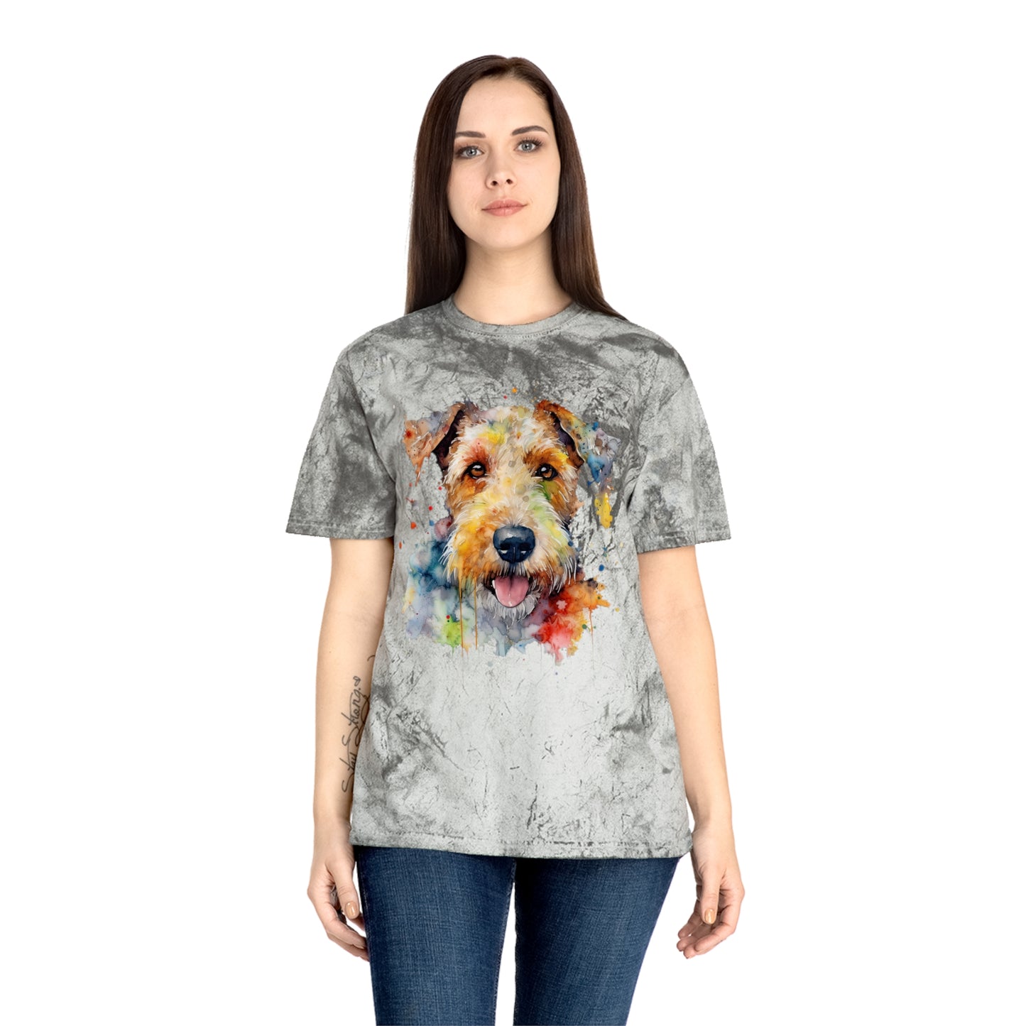 Airedale Terrier 1 Unisex Color Blast T-Shirt