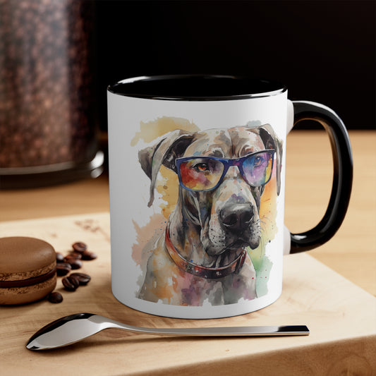 Great Dane 4 Accent Mugs