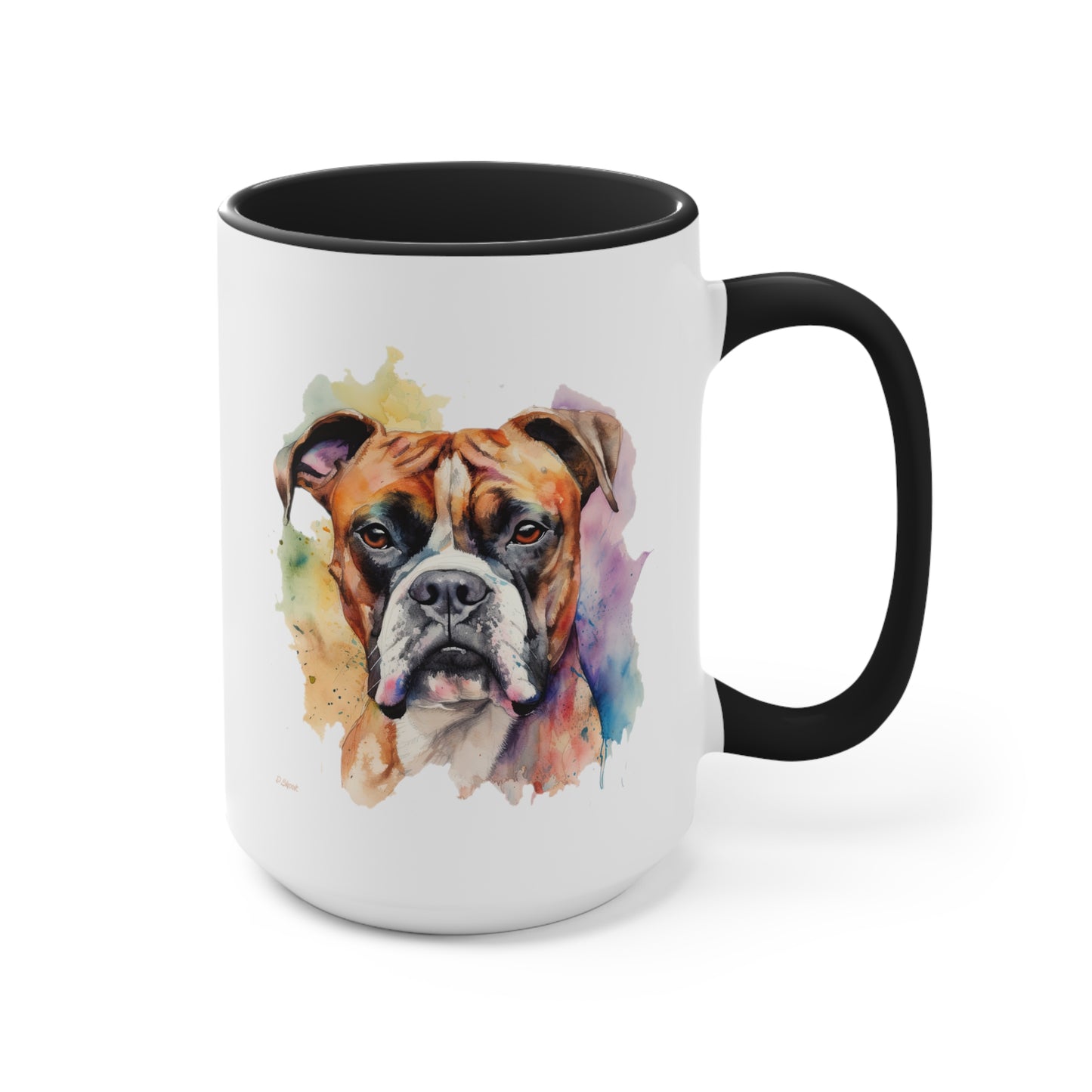 Boxer 2 Accent Mugs