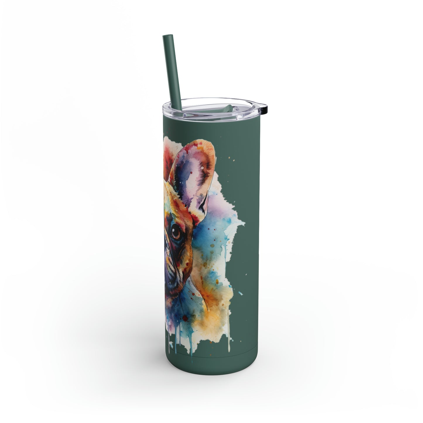 French Bulldog 1 Maars Maker Skinny Matte Tumbler, 20oz