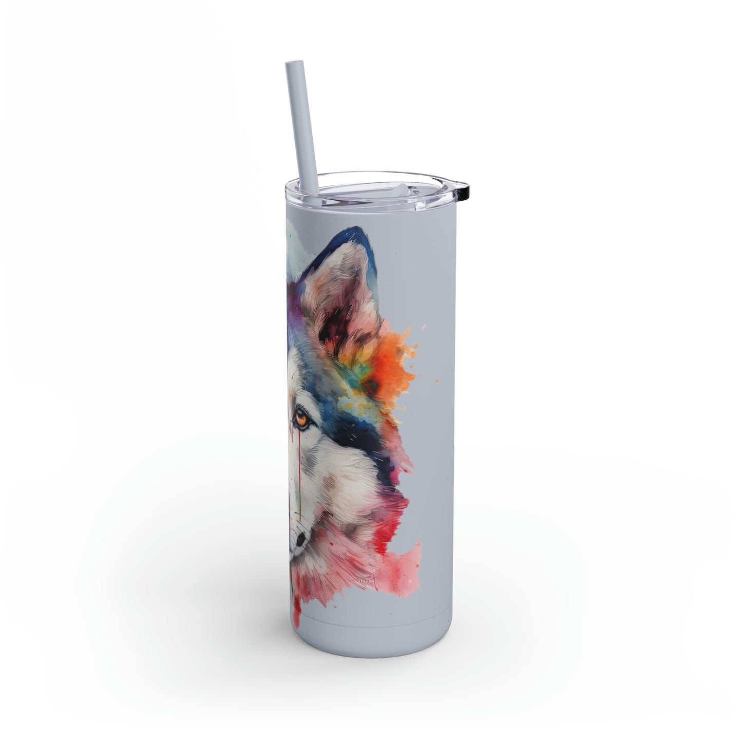 Siberian Husky 2 Maars Maker Skinny Matte Tumbler, 20oz