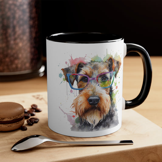 Airedale Terrier 6 Accent Mugs
