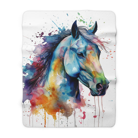 Horse Rescue 13 Sherpa Fleece Blanket