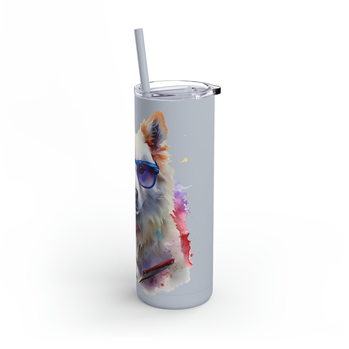 American Eskimo Dog 4 Maars Maker Skinny Matte Tumbler, 20oz