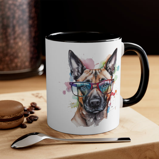 Belgium Malinois 5 Accent Mugs