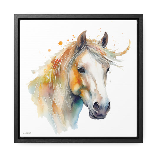 Horse Rescue 21 Gallery Canvas Wraps, Square Frame