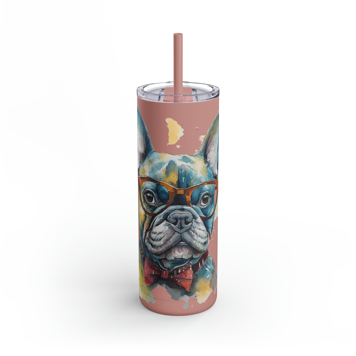 French Bulldog 5 Maars Maker Skinny Matte Tumbler, 20oz