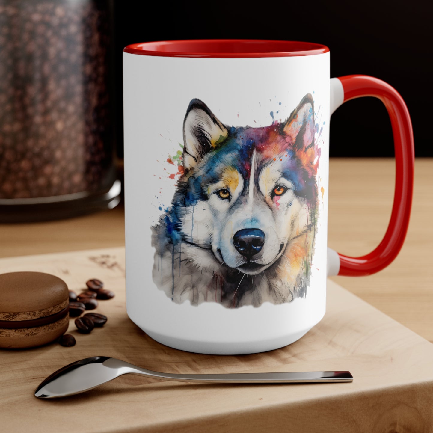 Alaskan Malamute 3 Accent Mugs