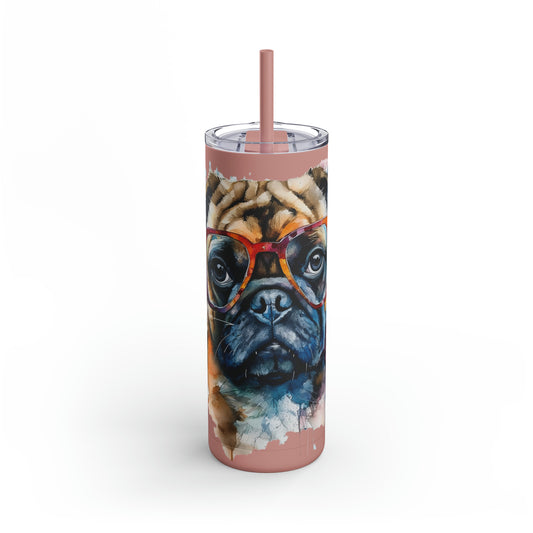 Pug 6 Maars Maker Skinny Matte Tumbler, 20oz