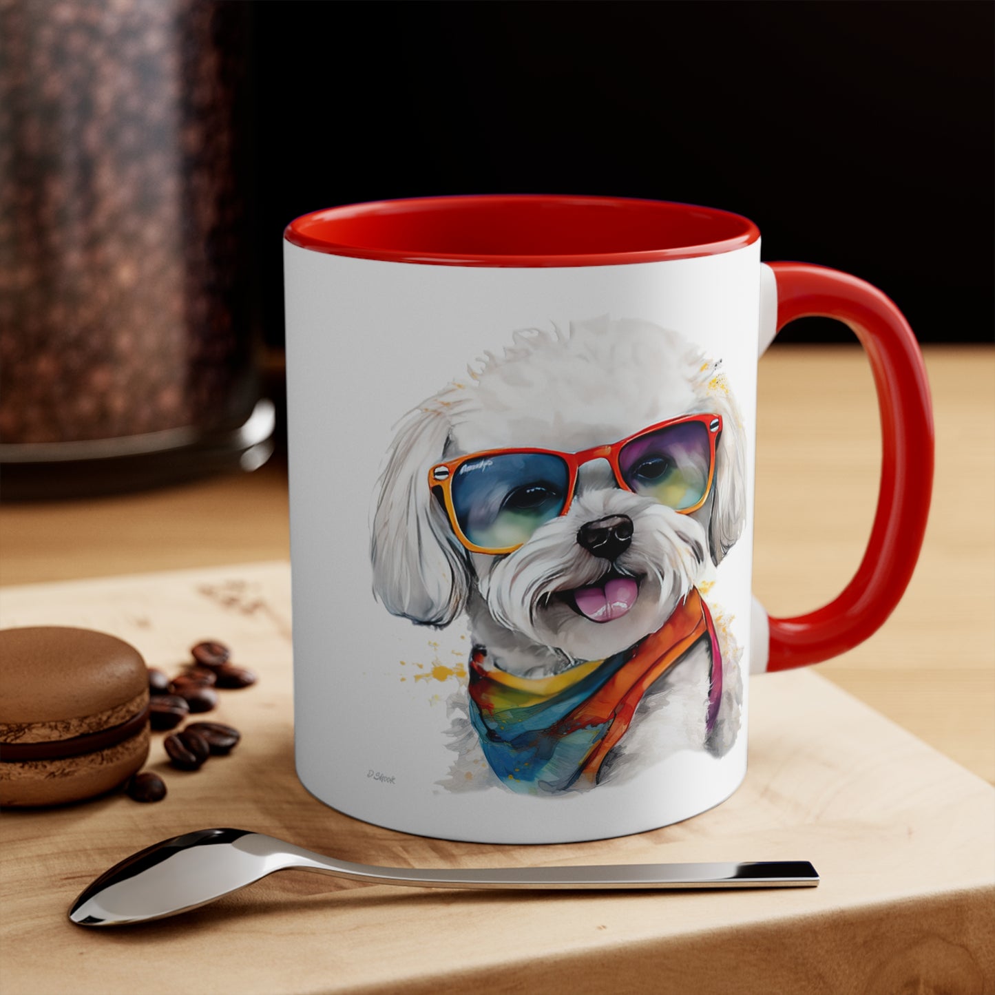 Bichon Frise 5 Accent Mugs