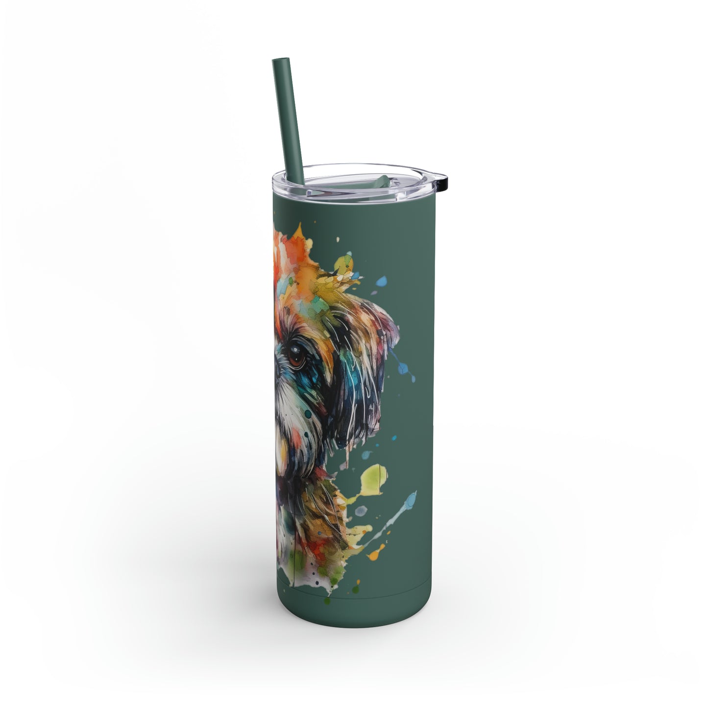 Shih Tzu 2 Maars Maker Skinny Matte Tumbler, 20oz