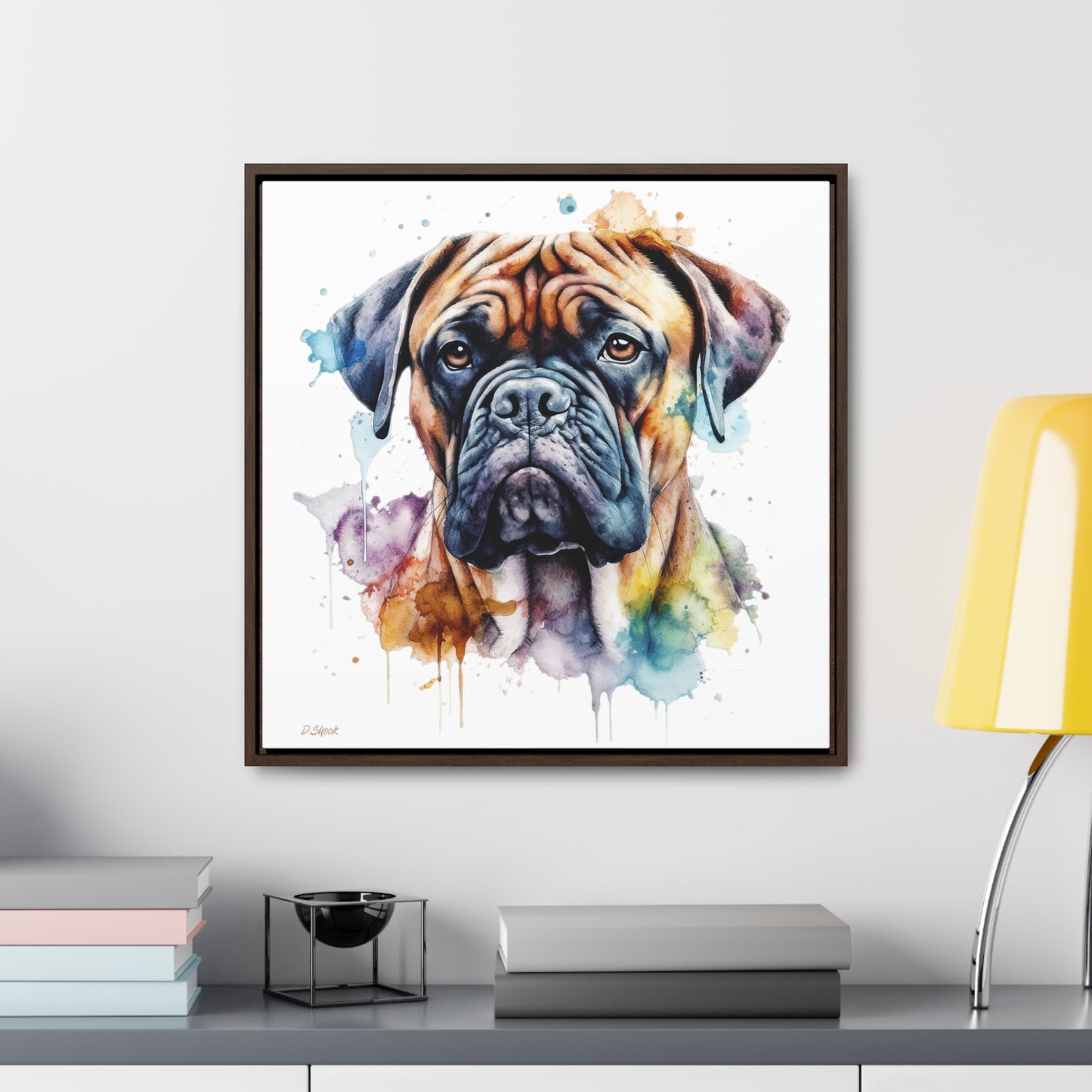 Bullmastiff 1 Gallery Canvas Wraps, Square Frame