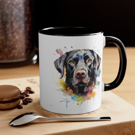 Black Lab 6 Accent Mugs