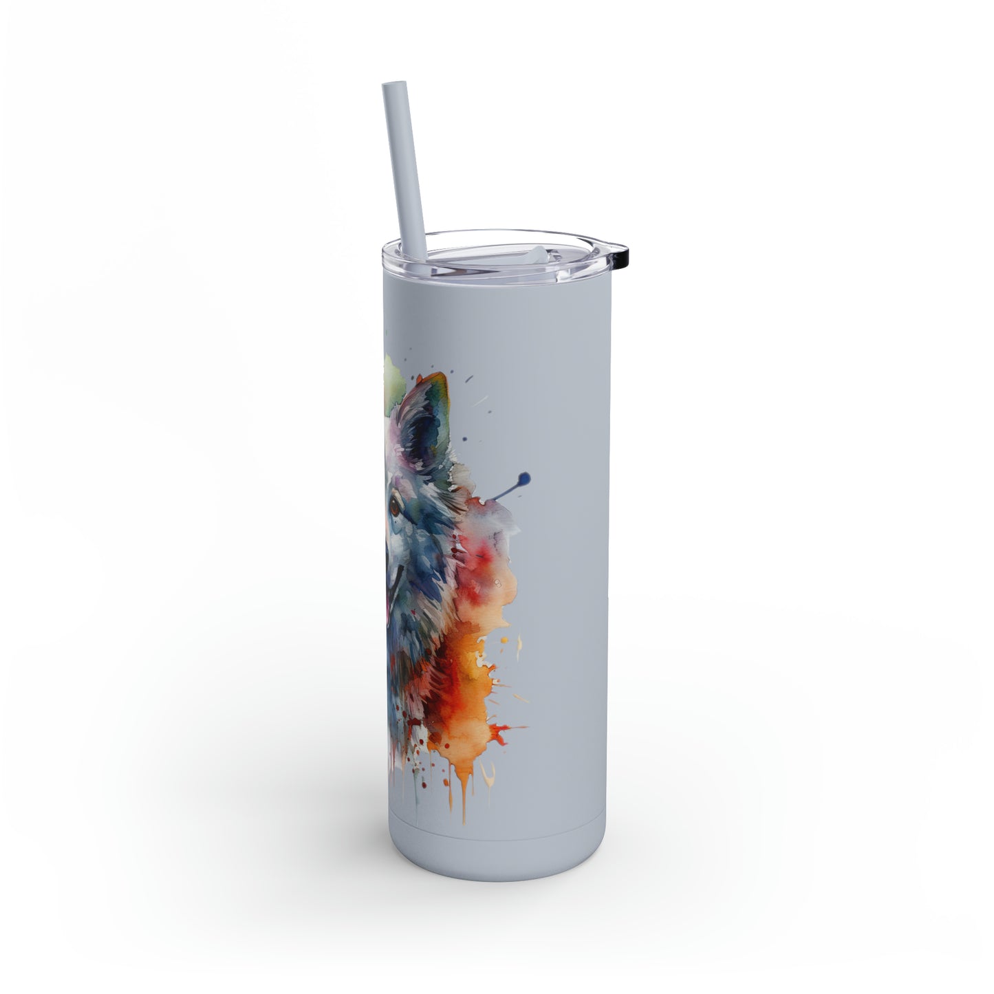 American Eskimo Dog 3 Maars Maker Skinny Matte Tumbler, 20oz