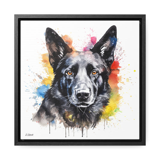 German Sheppard 21 Gallery Canvas Wraps, Square Frame