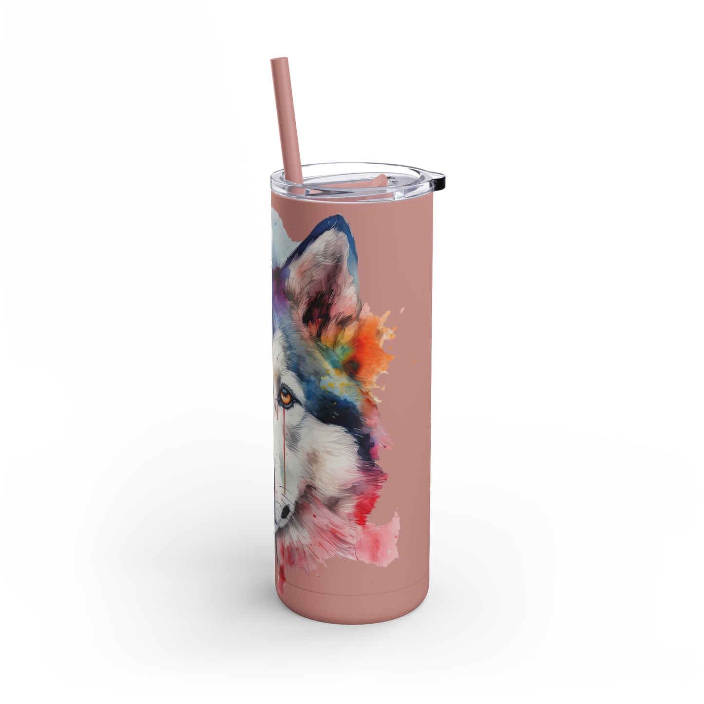 Siberian Husky 2 Maars Maker Skinny Matte Tumbler, 20oz