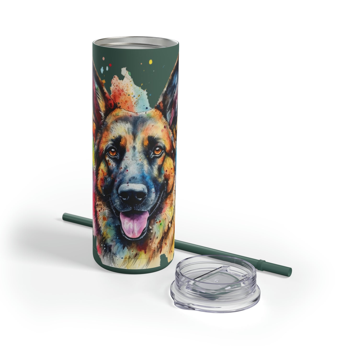 German Sheppard 1 Maars Maker Skinny Matte Tumbler, 20oz