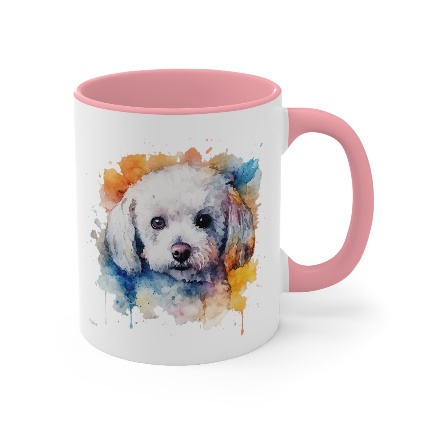Bichon Frise 3 Accent Mugs
